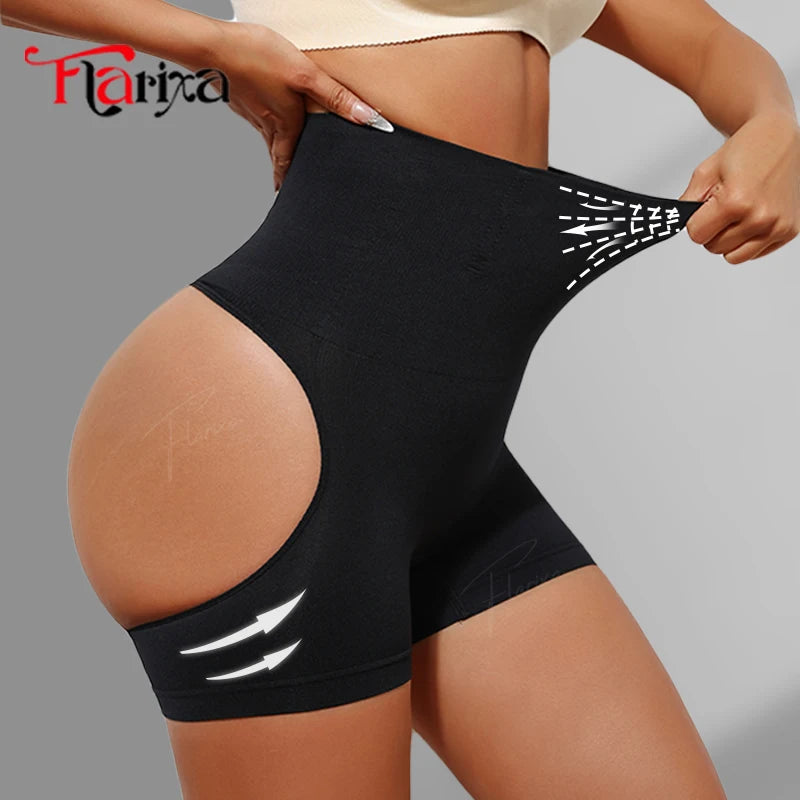 Pantaloni scurți modelatori fără cusături - Control invizibil al abdomenului