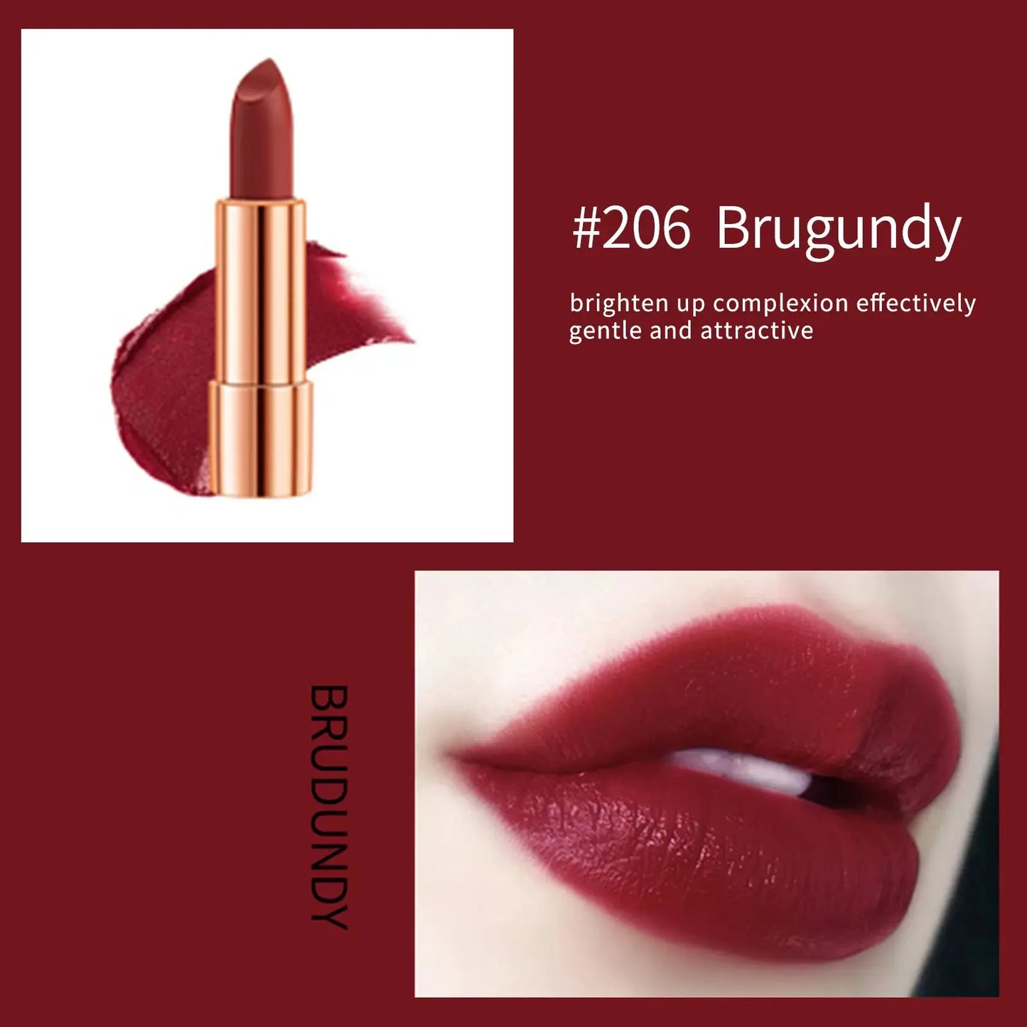 Matte Lipstick Set - 3 Long-Lasting Waterproof Shades