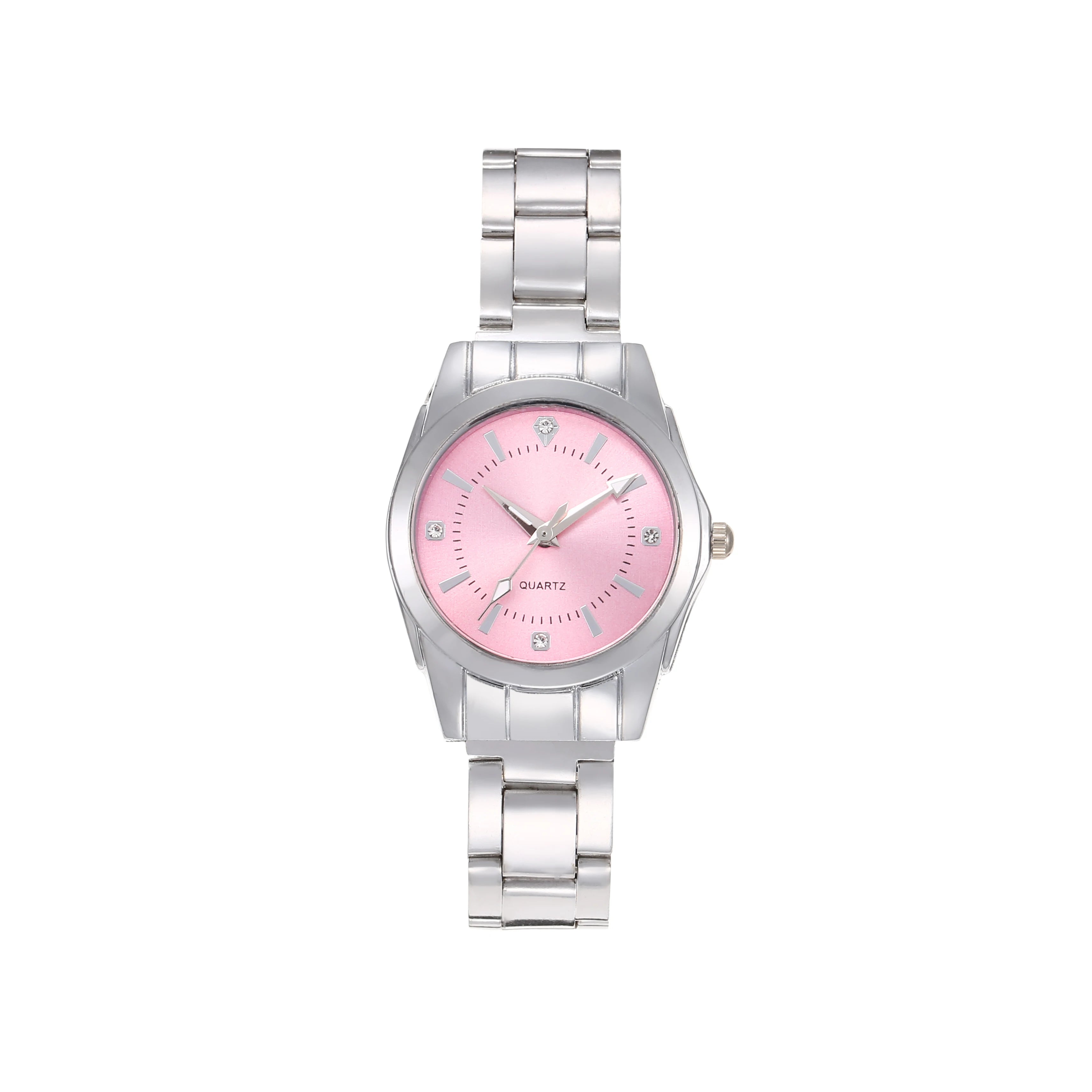 Ceas elegant cu cuarț argintiu