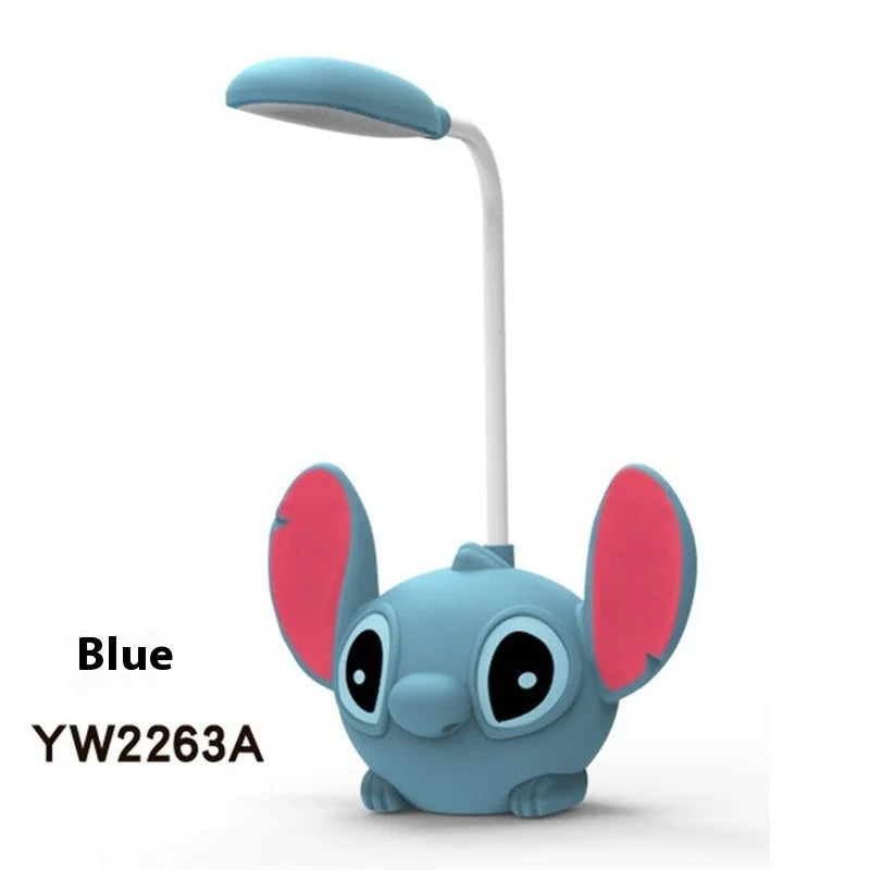 LED Desk Lamp with Pencil Sharpener - Study & Makeup Essential(USB charge)