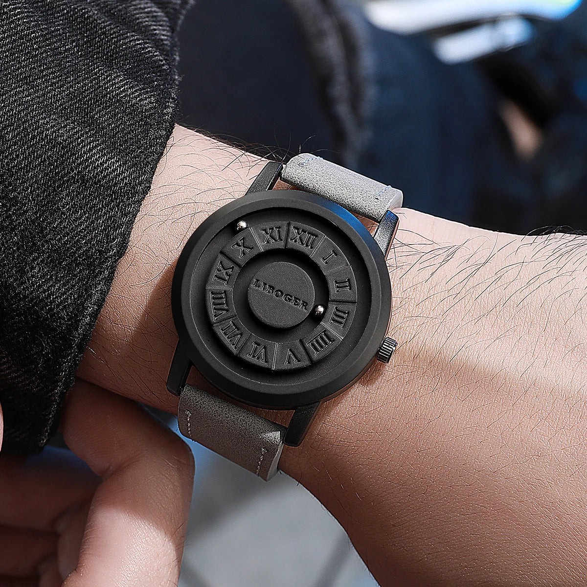 Ceas bărbătesc cu suspensie magnetică