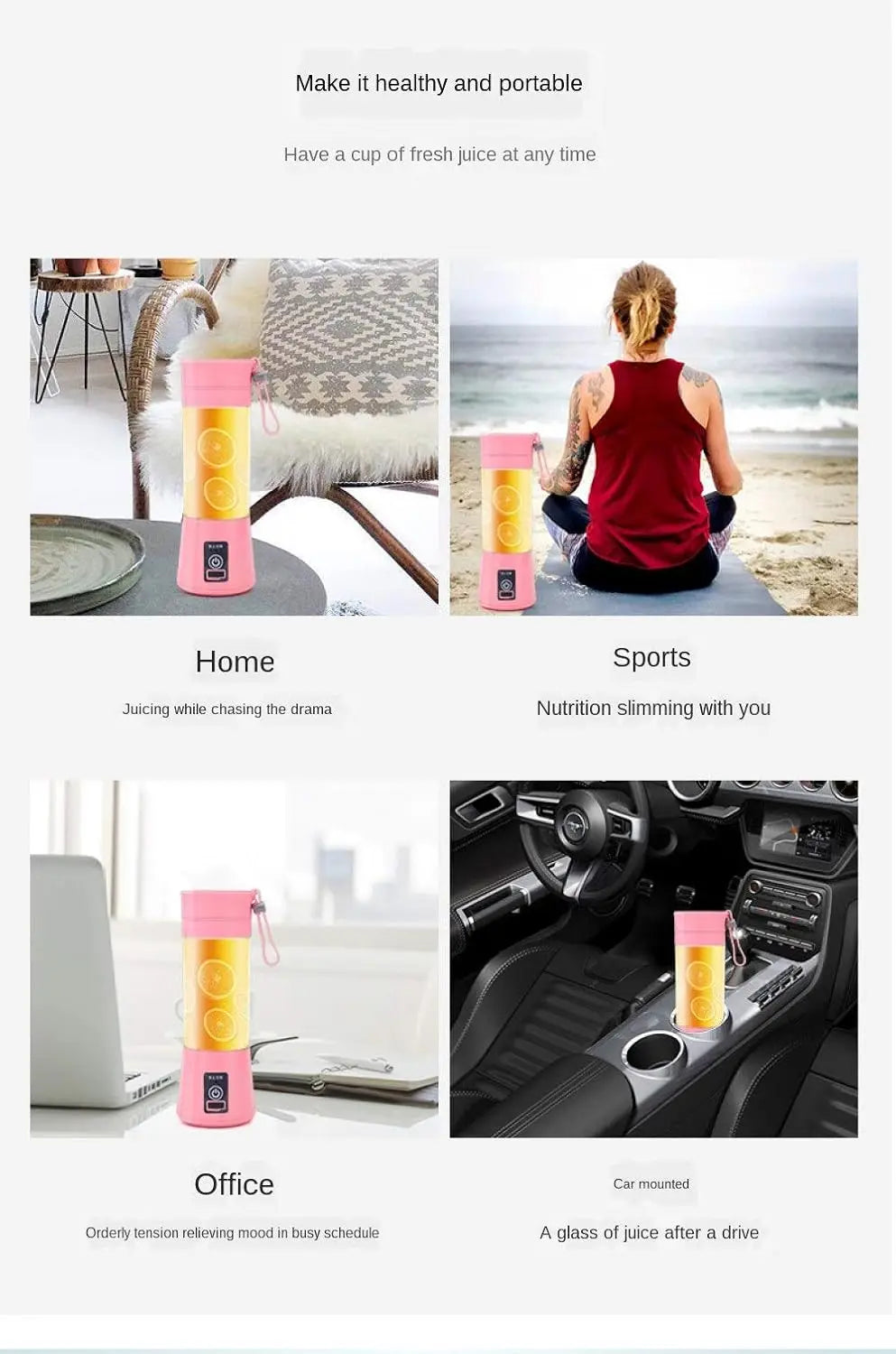 Portable USB Rechargeable Blender