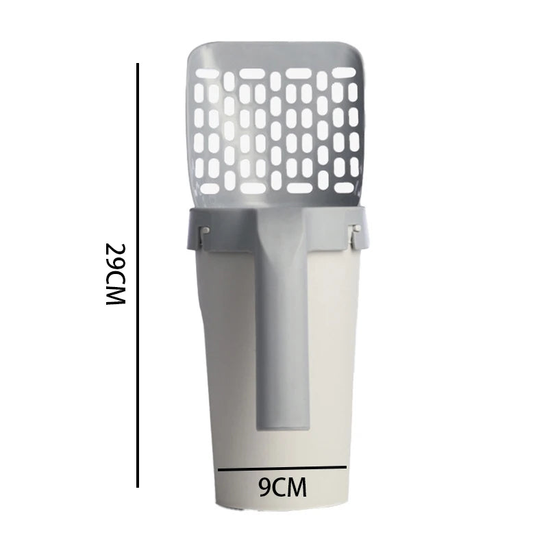 Lopată pentru gunoi, lingură pentru animale de companie - filtru pentru toaletă curată