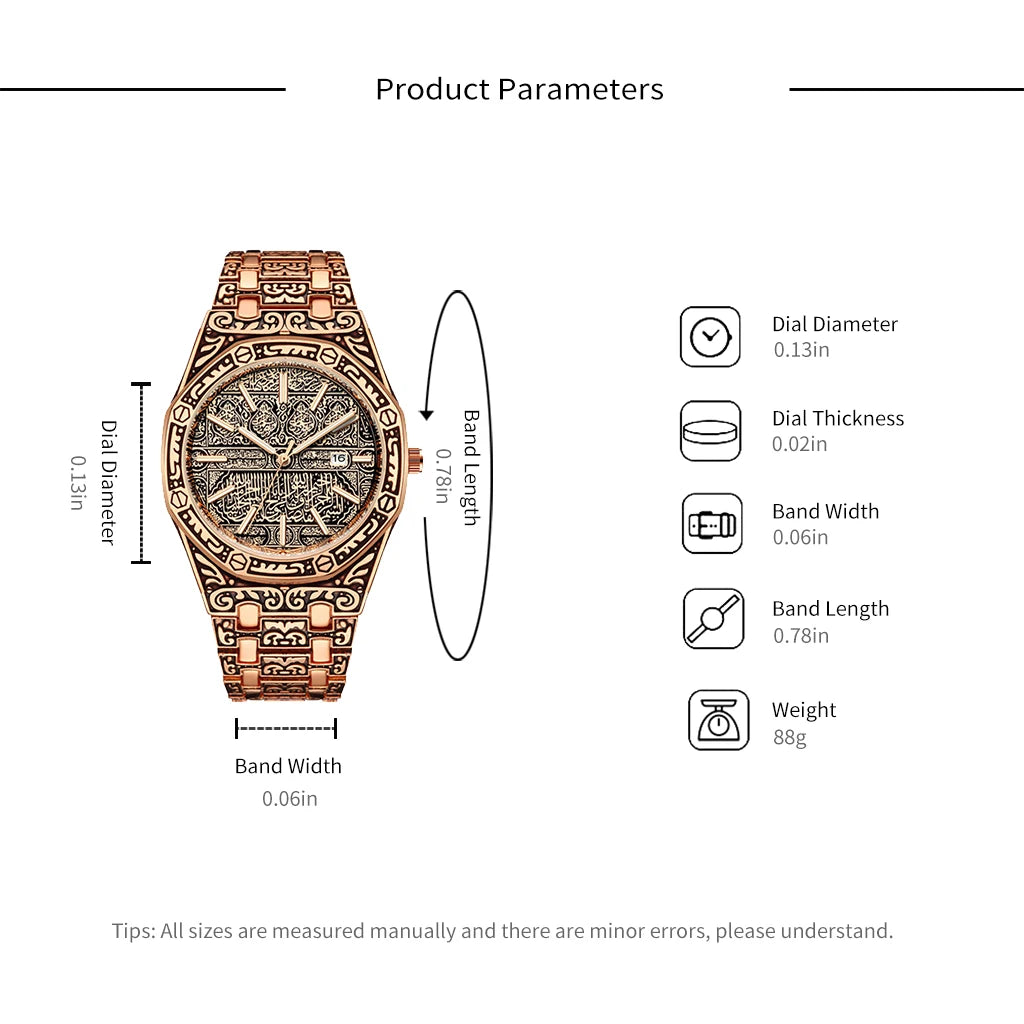 Ceas bărbătesc - cuarț cu calendar