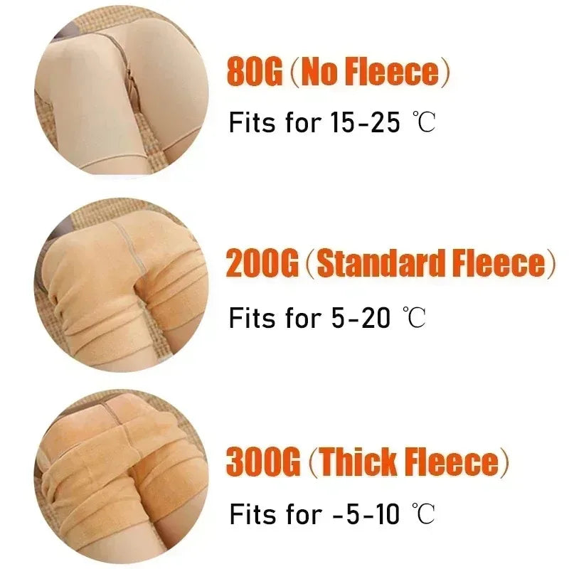 Thermal Fleece-Lined Tights