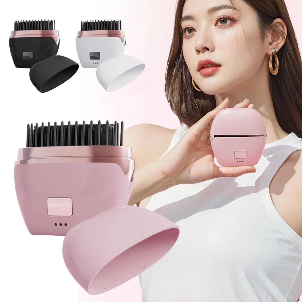 Cordless Hair Straightener Brush - Salon Results Anywhere