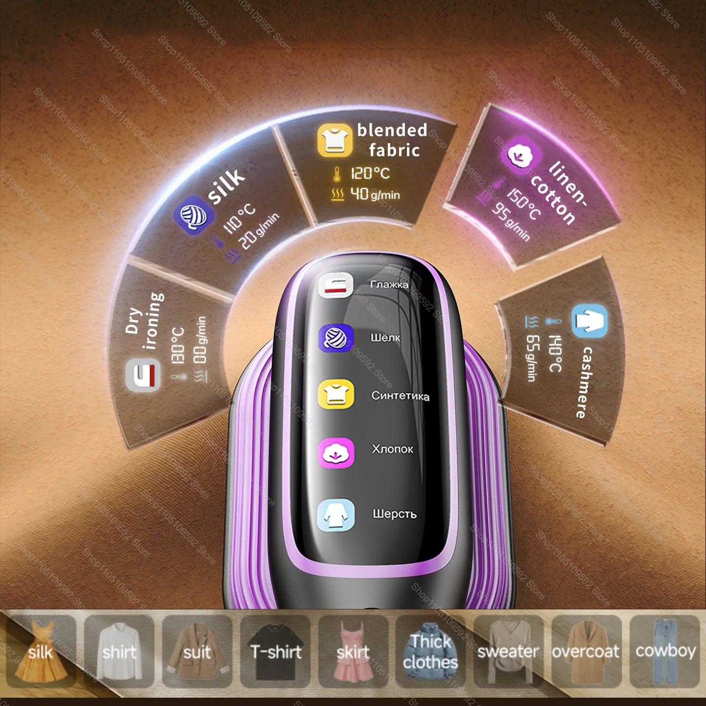 ESTELLO -Portable Steam Iron - Quick Effortless Ironing