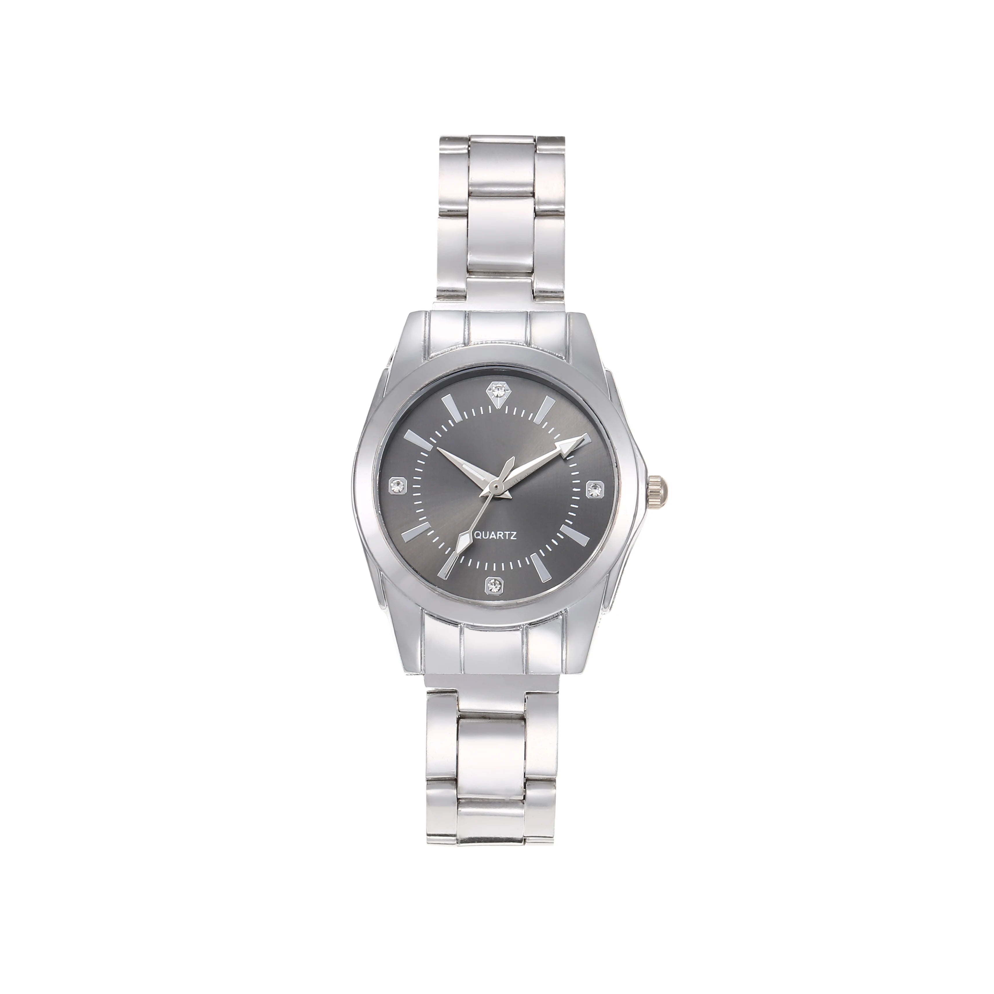 Ceas elegant cu cuarț argintiu