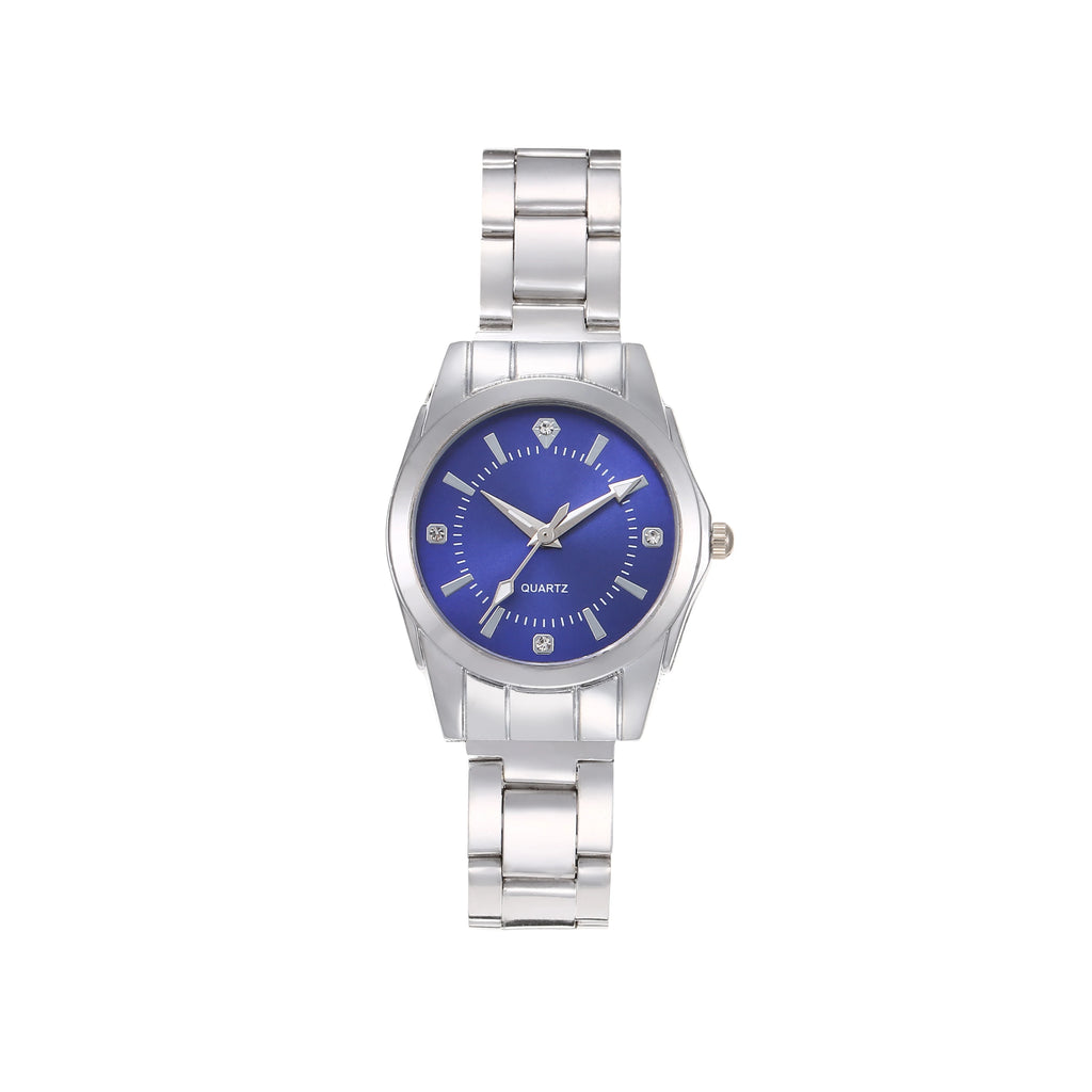 Montre élégante à quartz argentée