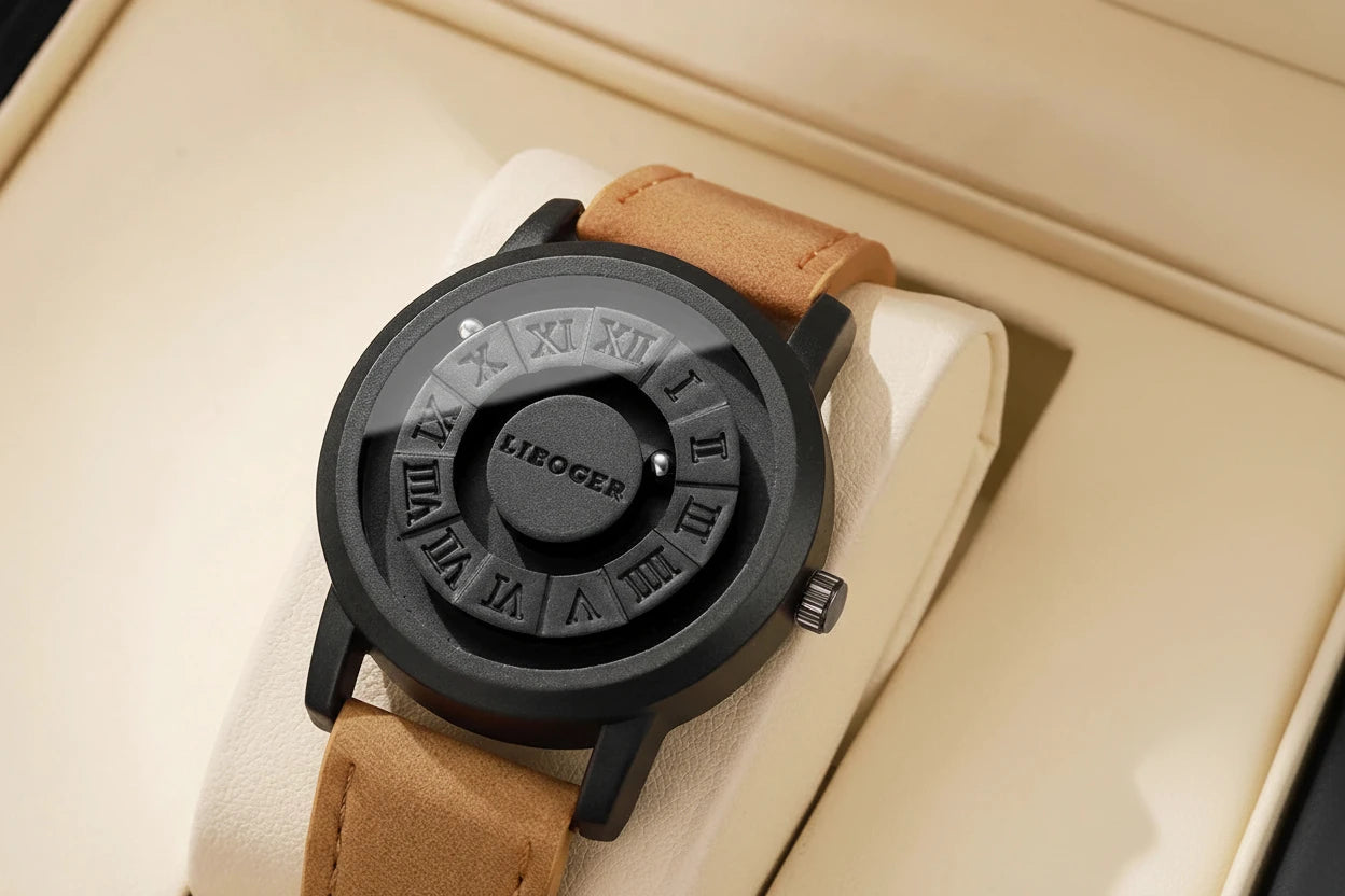 Ceas bărbătesc cu suspensie magnetică