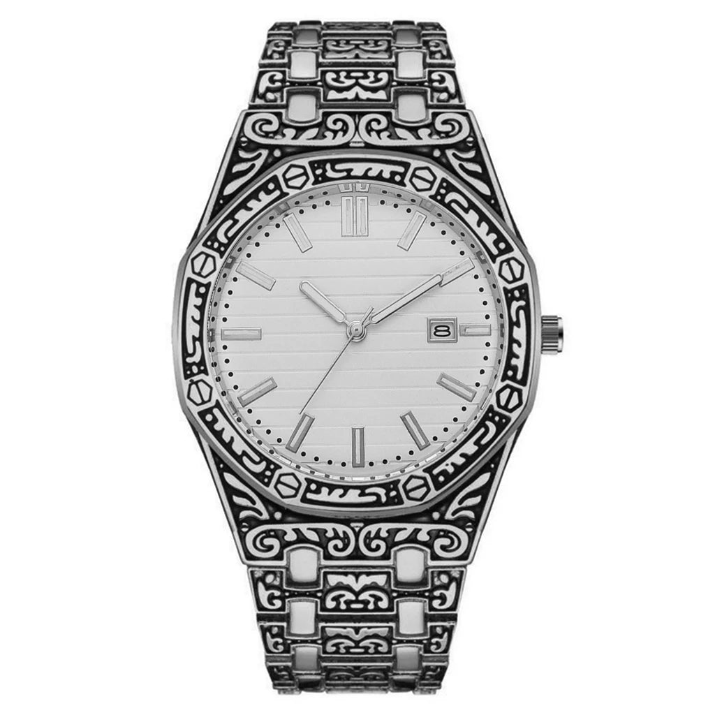 Ceas bărbătesc - cuarț cu calendar