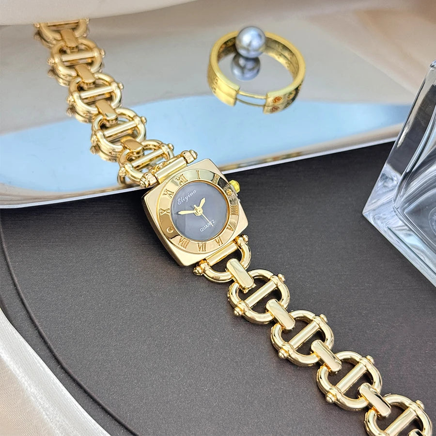 Ceas de damă - Design elegant cu cifre romane