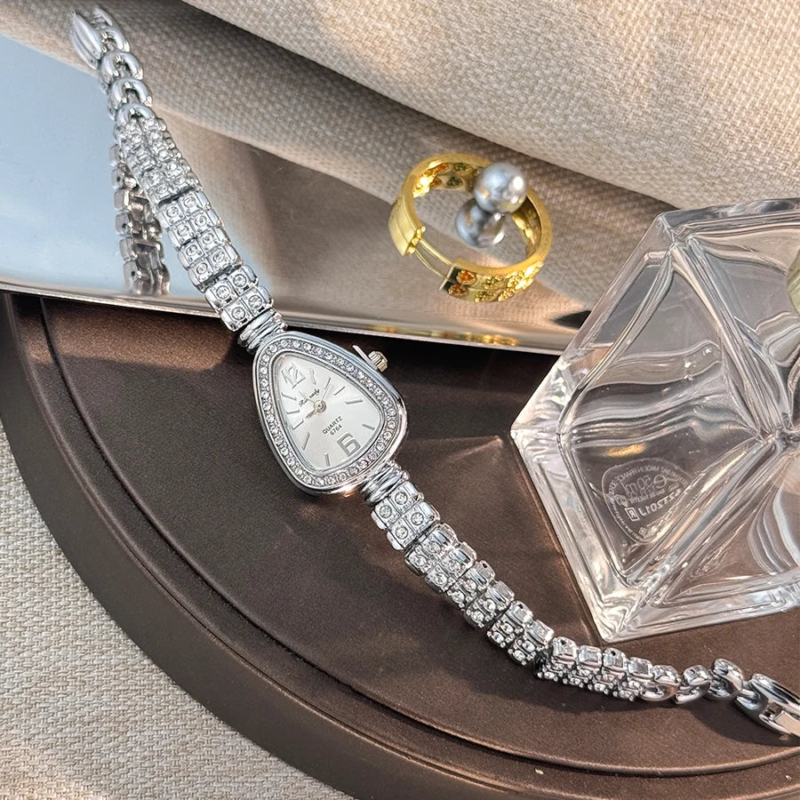 Ceas elegant pentru femei, brățară, cuarț, ceas de mână