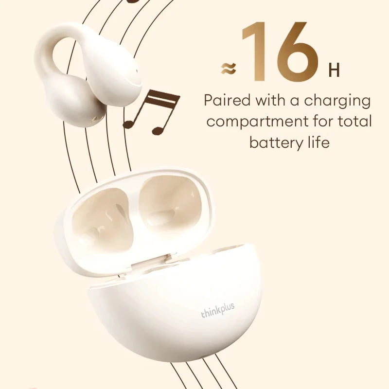 Lenovo-Ultra-Comfortable Wireless Earbuds – No Ear Pain, Secure Fit