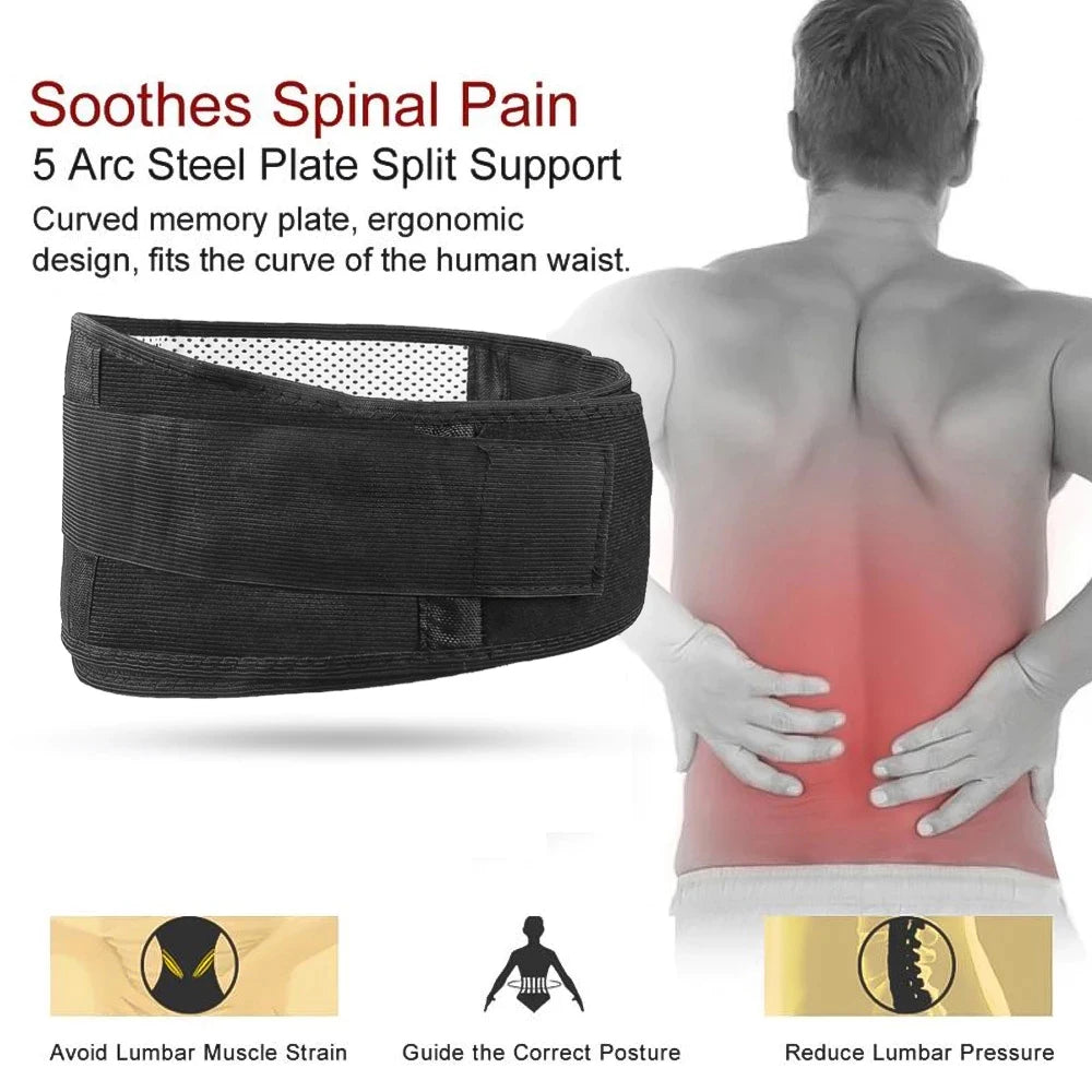 Lumbar Support Belt - Self-Heating Magnetic Therapy Back