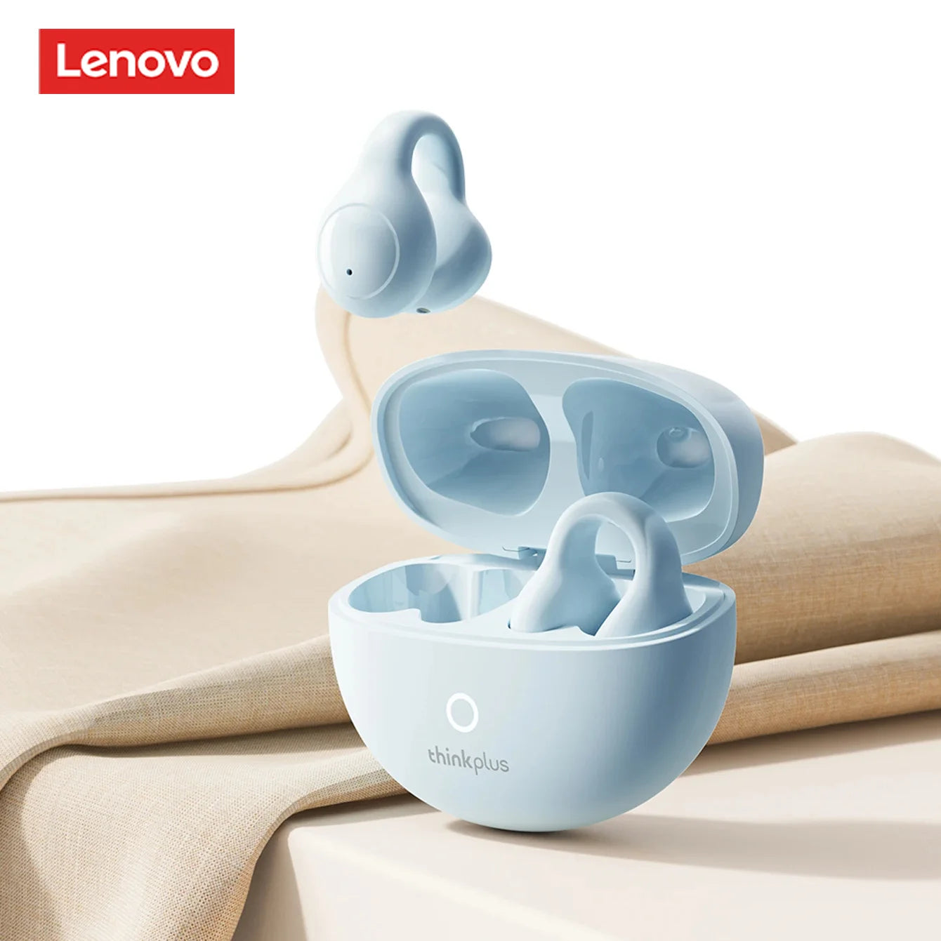 Lenovo-Ultra-Comfortable Wireless Earbuds – No Ear Pain, Secure Fit