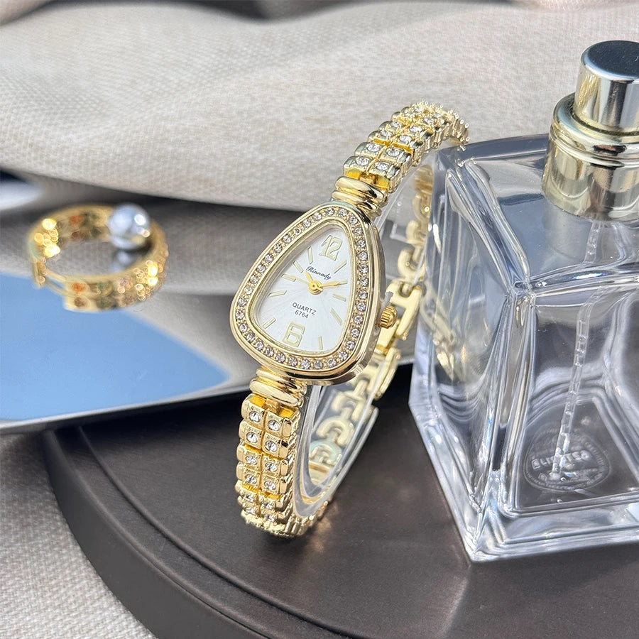 Ceas elegant pentru femei, brățară, cuarț, ceas de mână