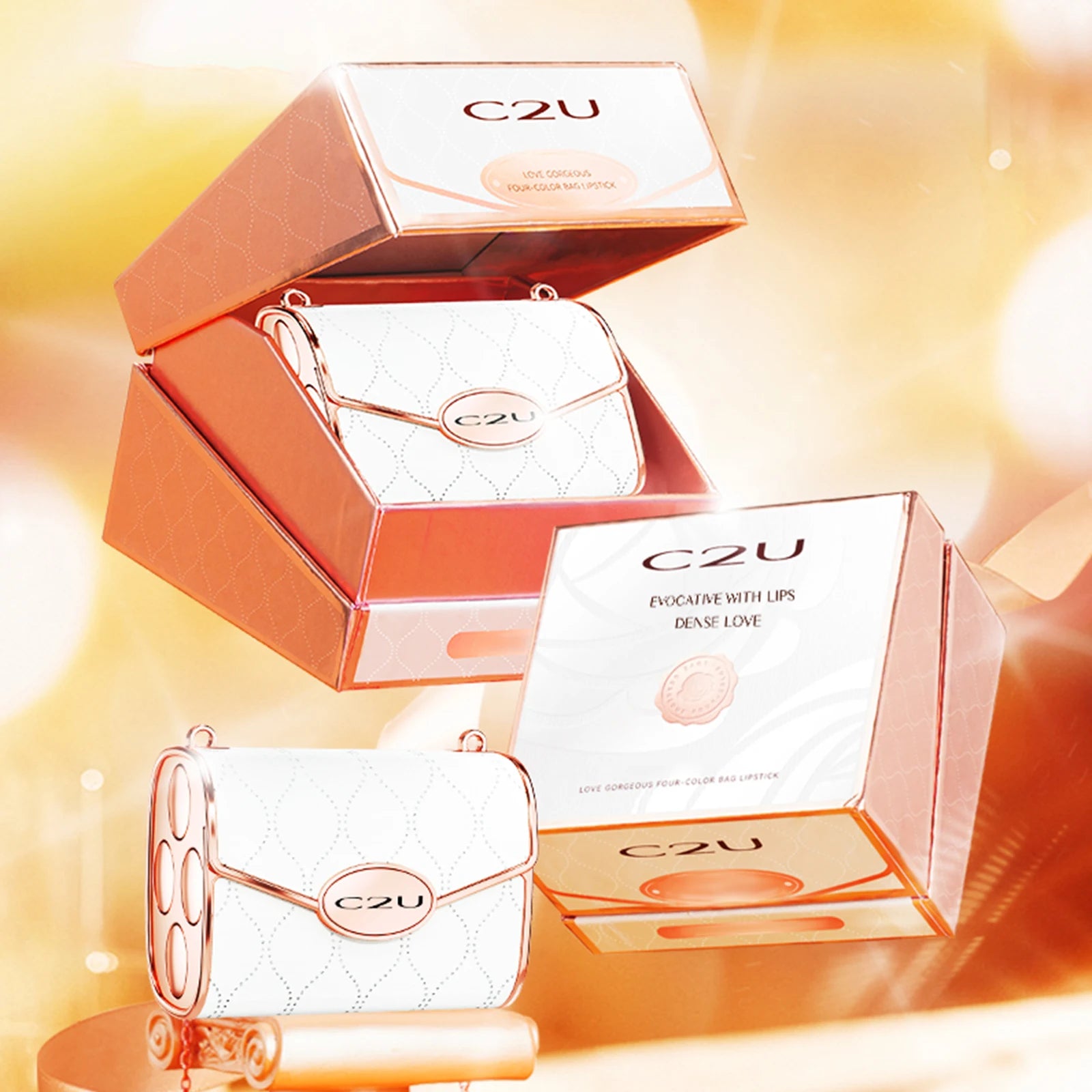 C2U -Luxury Lipstick Set, Waterproof & Long-Lasting