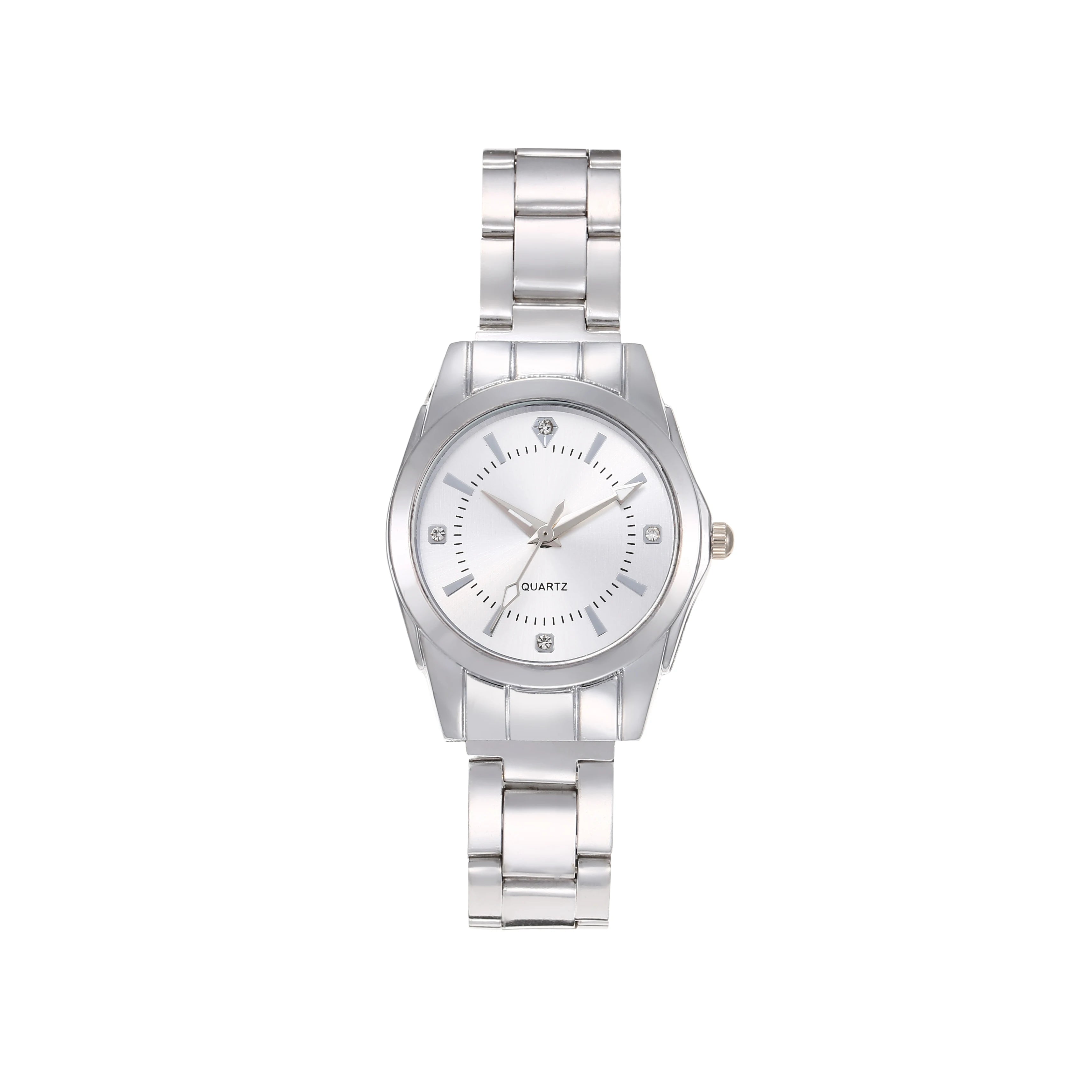 Ceas elegant cu cuarț argintiu