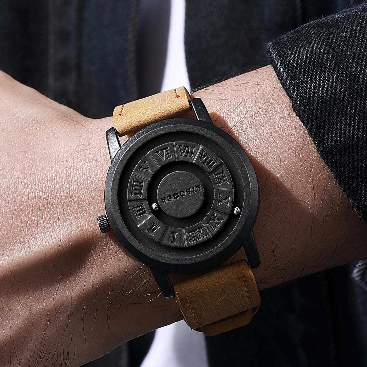 Ceas bărbătesc cu suspensie magnetică