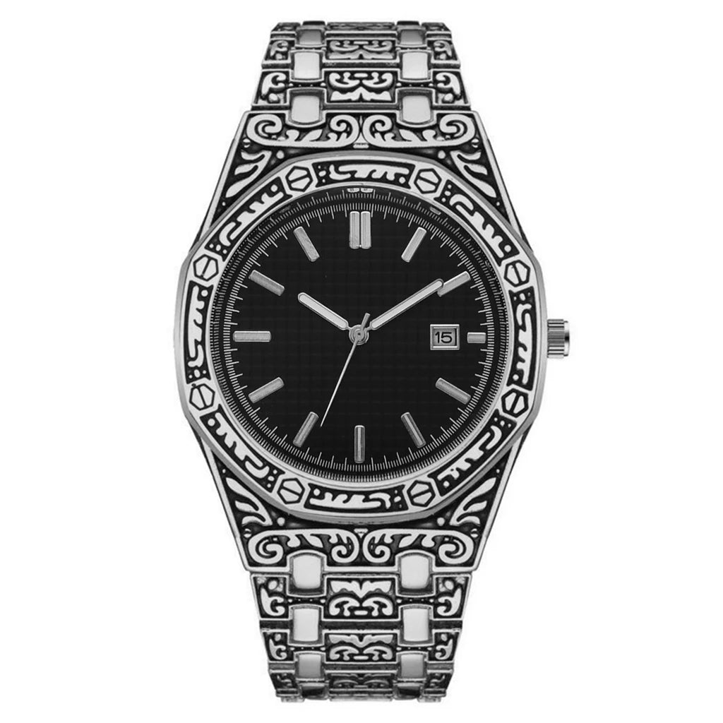 Ceas bărbătesc - cuarț cu calendar