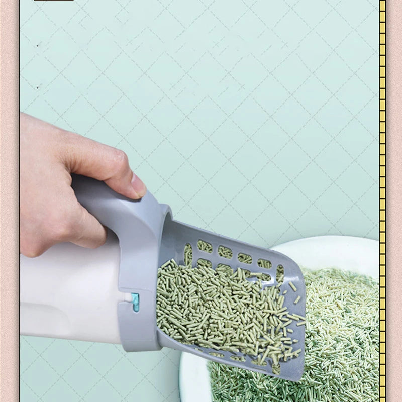 Lopată pentru gunoi, lingură pentru animale de companie - filtru pentru toaletă curată