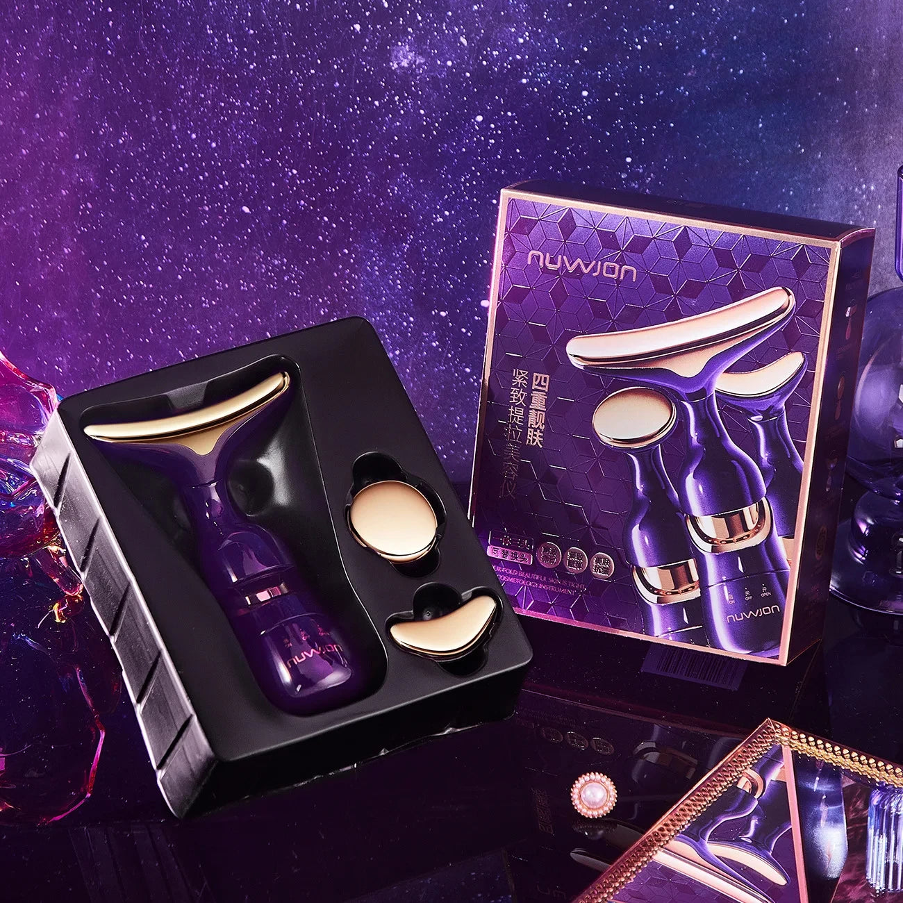 Nuwjon-3-in-1 Facial Lifting Device - Youthful Skin at Home
