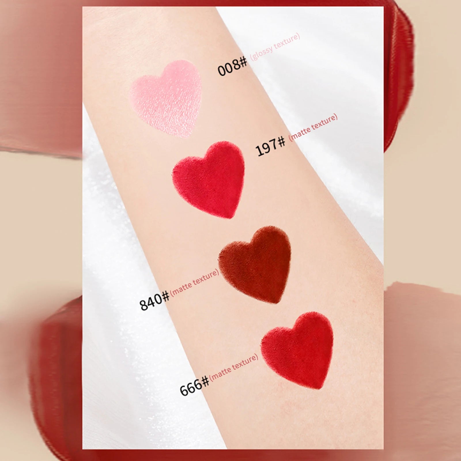 C2U -Luxury Lipstick Set, Waterproof & Long-Lasting