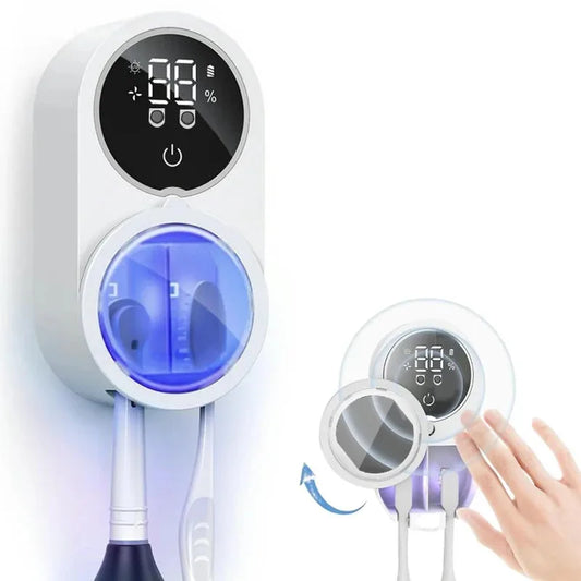 Smart Wall Toothbrush Sanitizer Rack