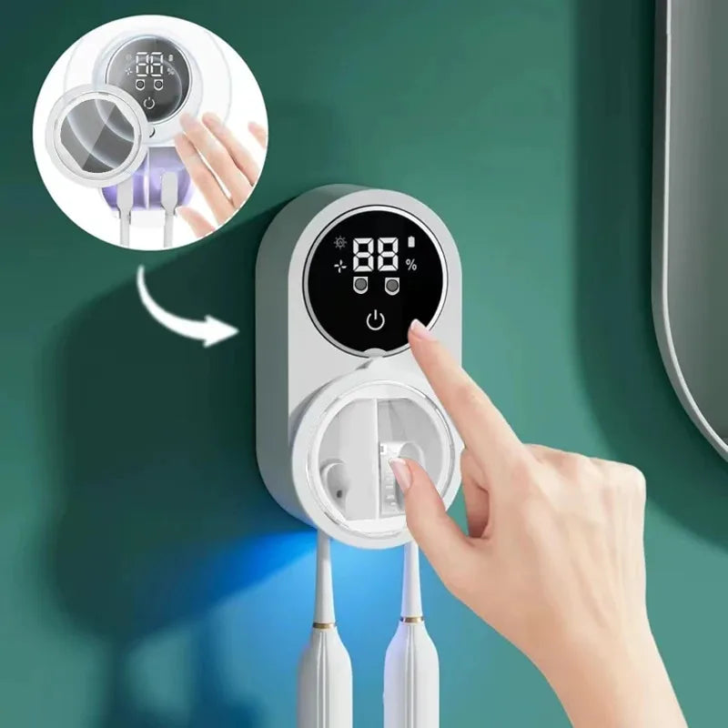 Porte-brosses à dents Smart Wall pour désinfectant